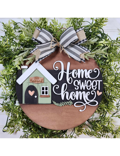 Door Hanger - Family Home Round Door