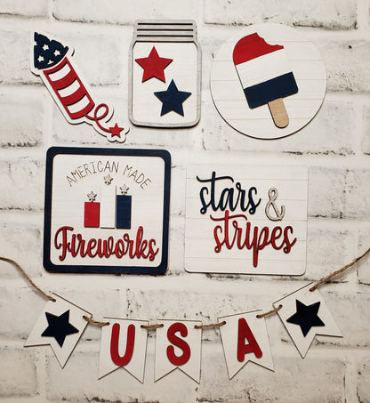 Tiered Tray DIY Kit - Patriotic Bundle